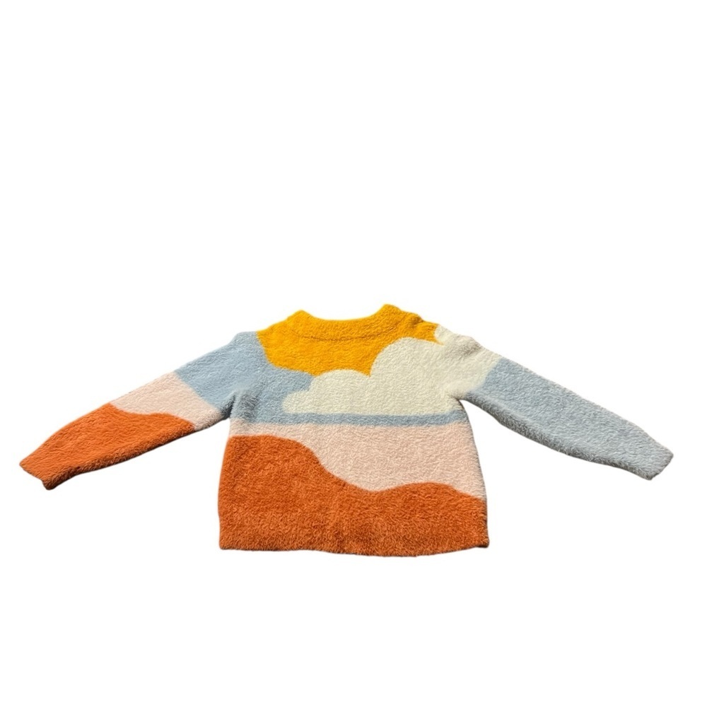 Hanna Andersson Kids's Sweater in Yellow, Blue, Coral and White Size 5
